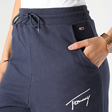Tommy Jeans - Pantalon Jogging Femme Signature 1886 Bleu Marine