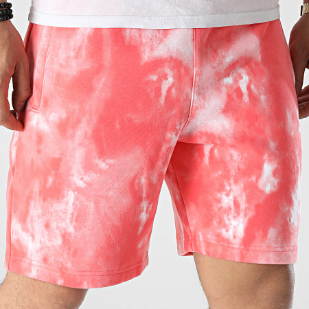 Adidas Originals - Pantaloncini da jogging Tie Dye HG3908 Rosa Bianco