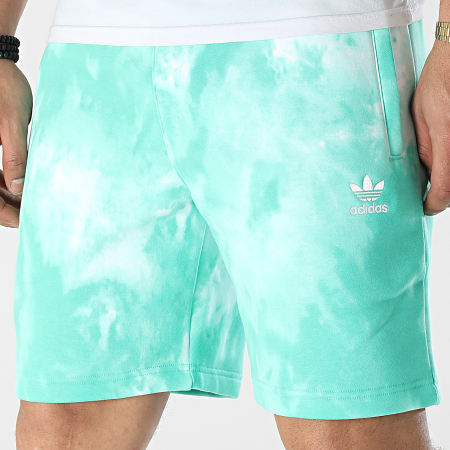Adidas Originals - Short Jogging Tie Dye HG3908 Vert Blanc