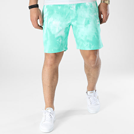 Adidas Originals - Short Jogging Tie Dye HG3908 Vert Blanc