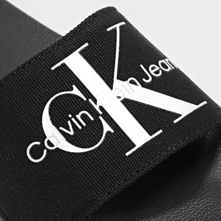 Calvin Klein - Claquettes Femme Monogram 0103 Black