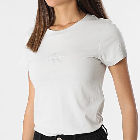 Calvin Klein - Camiseta de mujer 7902 Gris