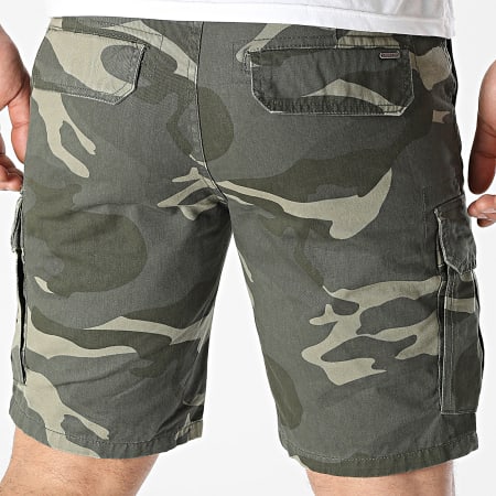 Classic Series - Pantalones cortos cargo de camuflaje H70022Y62147K Caqui Verde