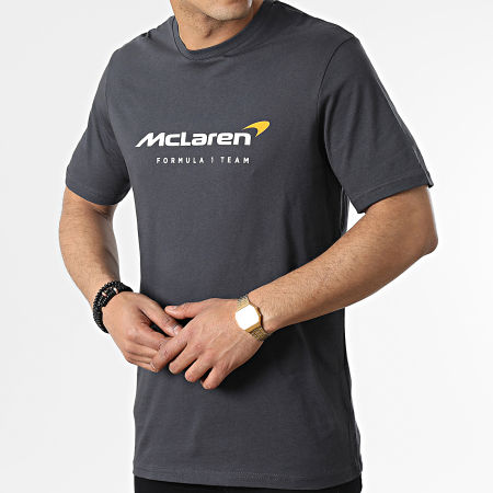 McLaren - Camiseta Team Core Essentials TM1346 Gris Carbón
