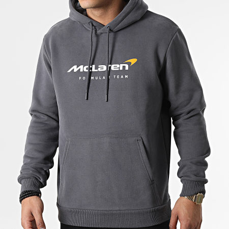 McLaren - Sweat Capuche Team Core Essentials TM1348 Gris Anthracite
