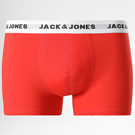 Jack And Jones - Lot De 5 Boxers White Rouge Bleu Noir
