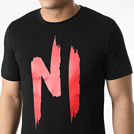 NI by Ninho - Tee Shirt Merch Noir Rouge