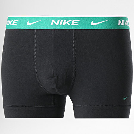 Nike - Pack De 3 Cada Algodón Stretch Boxers KE1008 Negro Azul Verde