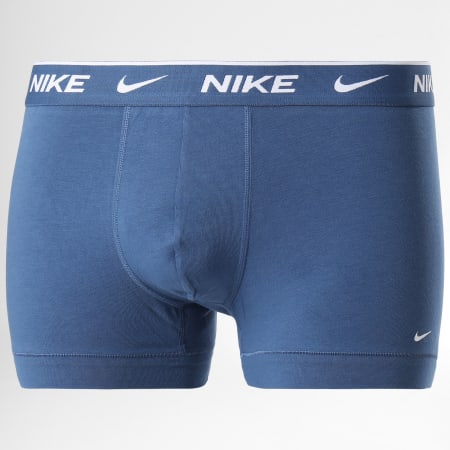 Nike - Confezione da 3 boxer in cotone elasticizzato KE1008 nero blu verde