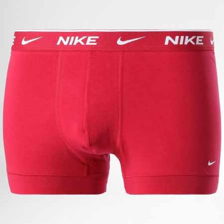 Nike - Juego de 2 bóxers de algodón elástico KE1085 Azul marino Rosa