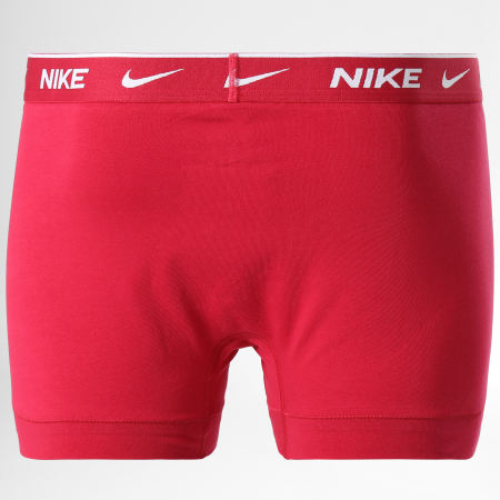 Nike - Juego de 2 bóxers de algodón elástico KE1085 Azul marino Rosa