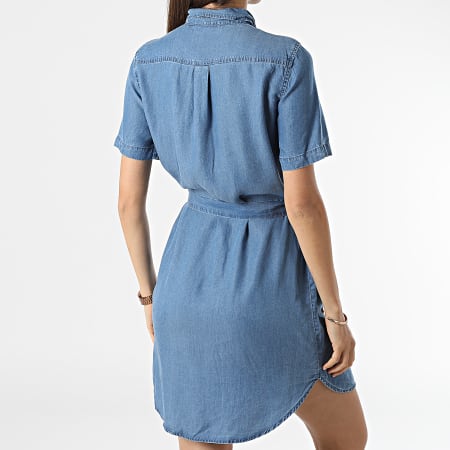 Vero Moda - Silja Vestido Camisa Denim Azul Mujer