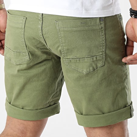 Blend - Slim Twister Jeans Shorts Khaki Verde