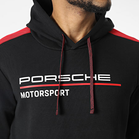 Porsche - Sudadera con capucha 701210905 Negro Rojo