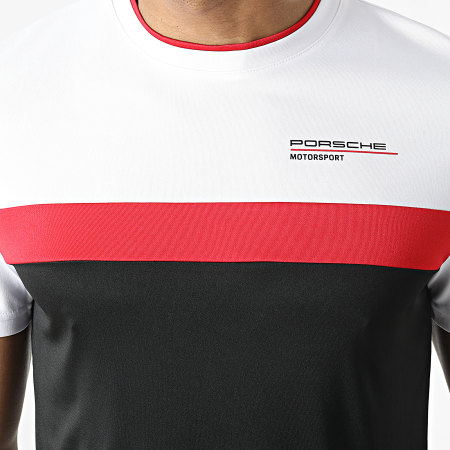 Porsche - Tee Shirt Tricolore 701210877 Noir Blanc Rouge