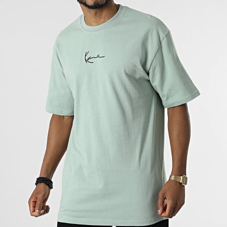 Karl Kani - Camiseta oversize Signature pequeña 6030092 Verde claro