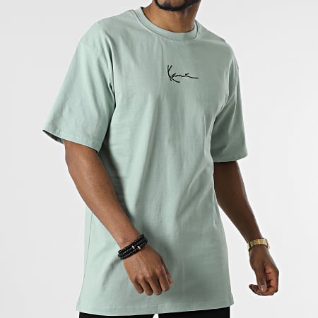 Karl Kani - Camiseta oversize Signature pequeña 6030092 Verde claro