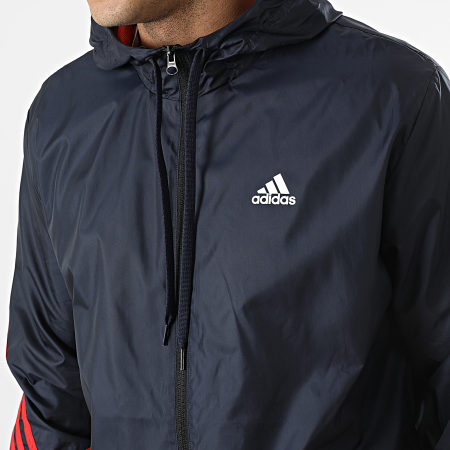Adidas Sportswear - MTS H61138 Tuta da ginnastica a strisce rosse della Marina Militare