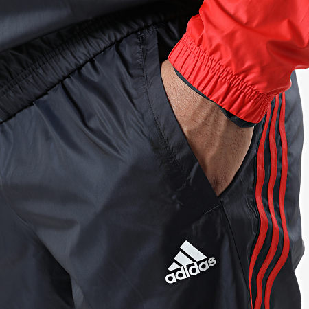 Adidas Sportswear - MTS H61138 Tuta da ginnastica a strisce rosse della Marina Militare