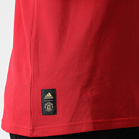 Adidas Sportswear - Polo A Manches Courtes Manchester United FC Q2 H56686 Rouge