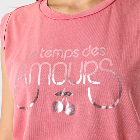 Le Temps Des Cerises - Camiseta de tirantes Laurie Mujer Rosa