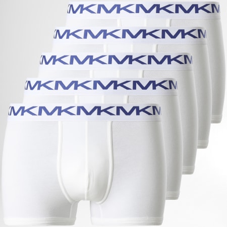 Michael Kors - Lot De 5 Boxers Stretch Factor Blanc