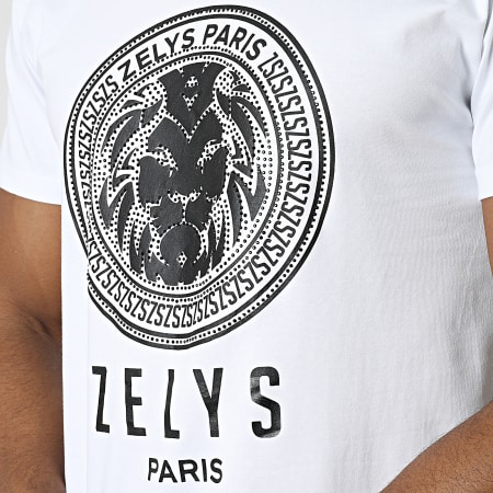 Zelys Paris - Tee Shirt A Strass Osti Blanc