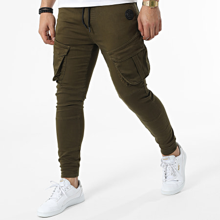Zelys Paris - Pantalone Jogger Ika Khaki Verde