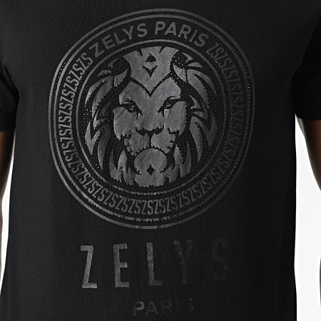 Zelys Paris - Tee Shirt A Strass Osti Noir