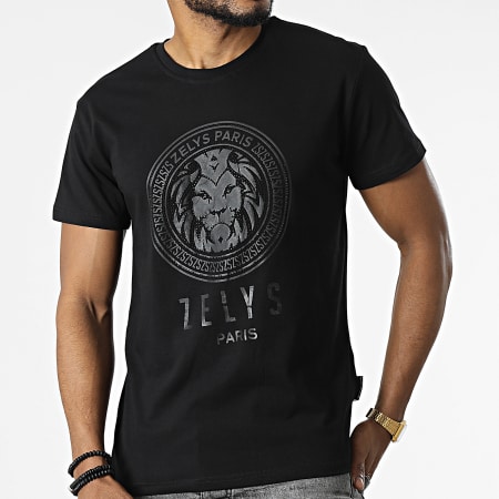 Zelys Paris - Tee Shirt A Strass Osti Noir