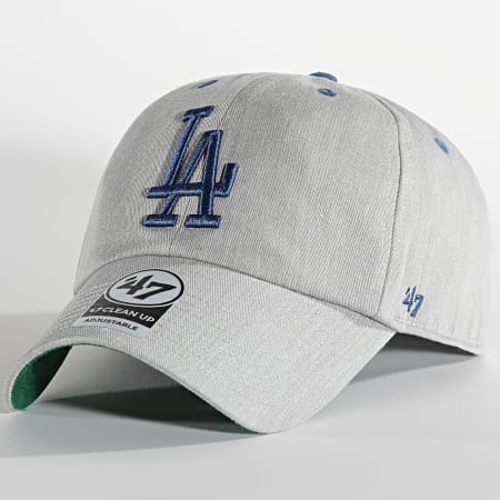 '47 Brand - Casquette Clean Up FLCOT12KHS Los Angeles Dodgers Gris Chiné