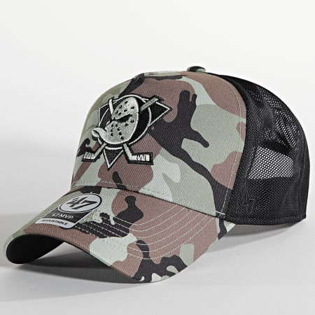 '47 Brand - MVP Cappello Trucker SECDT25PTP Anaheim Ducks Khaki Verde Camouflage