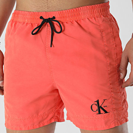 Calvin Klein - Pantaloncini da bagno con coulisse media 0742 Arancione