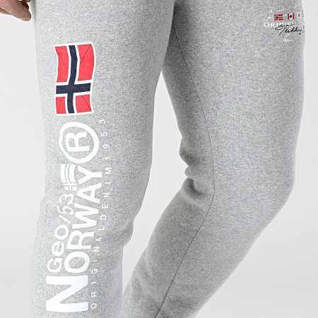 Geographical Norway - Pantalones Jogging Magraf Gris Jaspeado