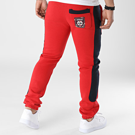 Geographical Norway - Pantalon Jogging A Bandes Mantibe Rouge