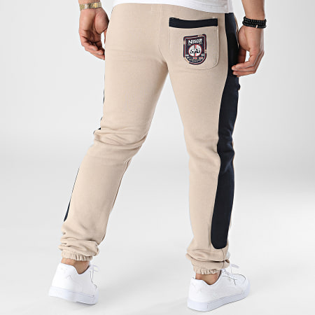 Geographical Norway - Pantalon Jogging A Bandes Mantibe Beige