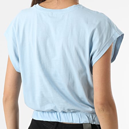 Only - Top donna Crop May Sky Blue