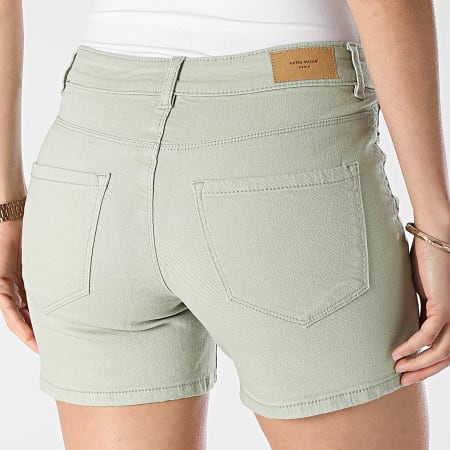 Vero Moda - Pantaloncini di jeans da donna Hot Seven Verde Khaki
