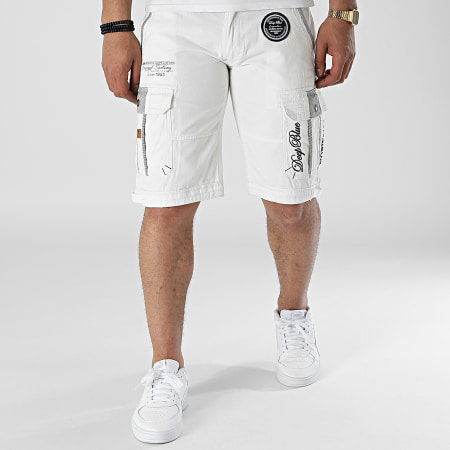 Geographical Norway - Short Cargo Paillette Blanc