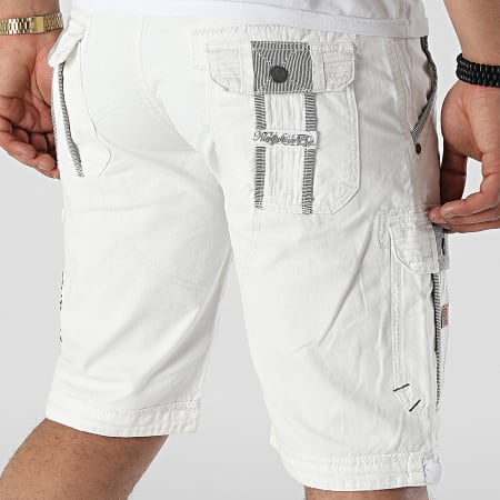 Geographical Norway - Short Cargo Paillette Blanc