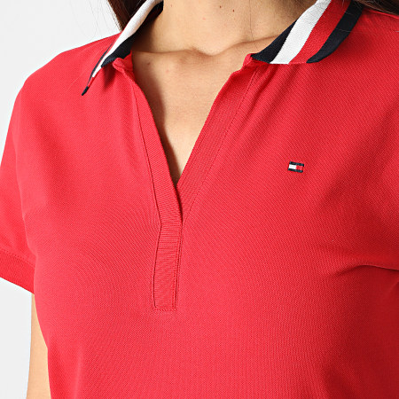 Tommy Hilfiger - Robe Polo Manches Courtes Femme 3563 Rouge