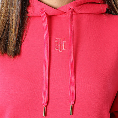 Tommy Hilfiger - Sweat Capuche Femme Relaxed Interlock 3915 Rose