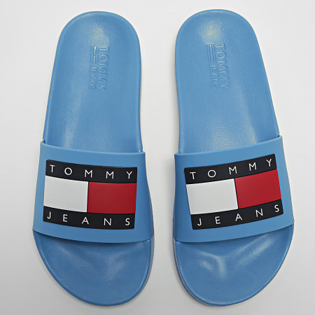 Tommy Jeans - Chanclas Flag 1889 Blue Crush para mujer