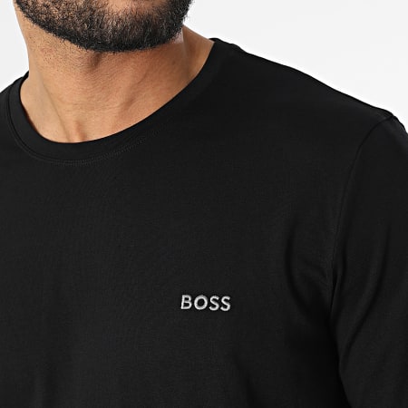 BOSS - Tee Shirt A Manches Longues Mix And Match 50470144 Noir