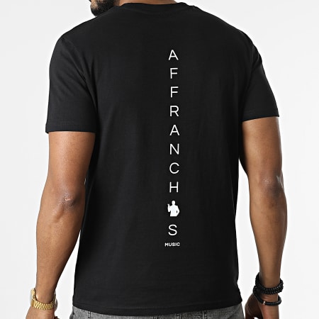 Affranchis Music - Tee Shirt Vertical Back Noir Blanc