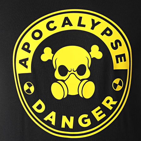 SVR - Tee Shirt Apocalypse Danger Noir Jaune