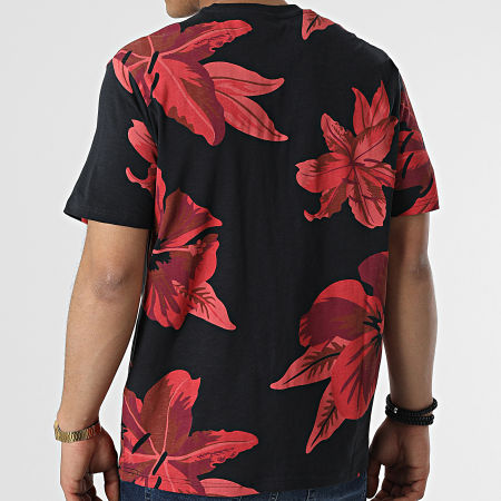 Only And Sons - Tee Shirt Klop Bleu Marine Rouge Floral