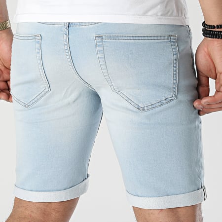 Only And Sons - Pantaloncini di jeans con lavaggio blu