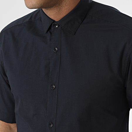 Only And Sons - Chemise A Manches Courtes Sane Bleu Marine