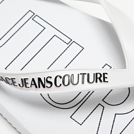 Versace Jeans Couture - Tongs Fondo Flip Flop 72YA3SQ7 Blanc